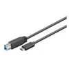 MicroConnect - Câble USB - USB Type B (M) pour 24 pin USB-C (M) - USB 3.1 Gen 1 - 1 m
