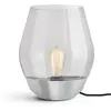 New Works Bowl lampe à poser acier/verre fumé