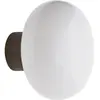 New Works Karl-Johan applique murale, blanc, bois, verre, Ø 23 cm