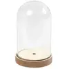 Creativ Company Cloche en plastique avec socle - Transparent - 18 x 11 cm
