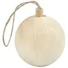 Creativ company Boule de Noël - Décorative - Bois - 4,8 cm - Beige - À suspendre