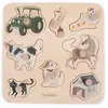 Scandinavian Baby Products Puzzle en bois A la ferme MULTICOLORE Filibabba