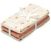Lot de 3 langes bébé en mousseline Bows (70 x 70 cm)