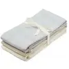 CamCam Copenhagen Lot de 3 langes en coton bio Classic Stripes Blue (70 x 70 cm)