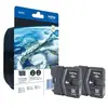 Brother LC985BKBP - Pack de 2 - noir - original - blister - cartouche d'encre - pour Brother DCP-J125, DCP-J140, DCP-J315, DCP-J515, MFC-J220, MFC-J265, MFC-J410, MFC-J415