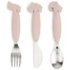 Set de 3 couverts Easy-grip Deer friends Rose