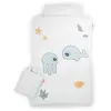 Done by Deer Parure de lit en coton bio Jelly & Wally Bleu (100 x 140 cm)