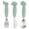 Set de 3 couverts Easy-grip Deer friends Vert