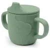 Done By Deer Tasse à bec en silicone Peekaboo Elphee Vert
