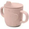 Done By Deer Tasse à bec en silicone Peekaboo Elphee Rose