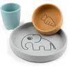 Done by Deer  Kit vaisselle enfant Elphee silicone mélange coloris