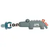 Done By Deer Doudou attache sucette Croco le crocodile bleu