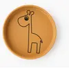 Done by Deer   Assiette enfant 6m+ Raffi moutarde silicone