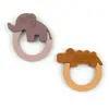 Lot de 2 anneaux de dentition Deer friends moutarde et rose