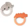 Lot de 2 anneaux de dentition Deer friends papaye et sable