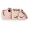 Done by Deer  Assiette enfant Stick & Stay 6 mois+ silicone rose