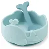 Done By Deer Bol ventouse et cuillère silicone Wally bleu