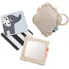 Support avec cartes de motifs contrastés Deer friends Sable