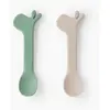 Done By Deer Lot de 2 cuillères en silicone Lalee vert