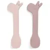 Done by Deer  Cuillères enfant silicone Lalee rose lot de 2