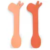 Done by Deer Lot de 2 cuillères en silicone Lalee papaye
