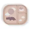 Done By Deer Assiette à compartiments Happy clouds Rose