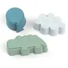 Lot de 3 moules en silicone Happy clouds Bleu