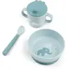 Done By Deer Coffret premier repas Elphee Bleu (3 pièces)