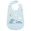 Done by Deer  Bavoir velcro Playground bleu