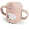 Tasse à bec à 2 anses en silicone Tiny farm Rose