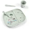 Coffret repas Foodie ventouse Tiny farm VERT Done by Deer