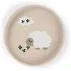 Assiette ventouse silicone sable