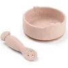 Coffret premier repas ventouse rose