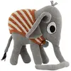 OYOY Peluche Henry l'éléphant gris en coton et en polyester H23x22x12cm