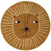 OYOY Tapis marron en laine et en coton Ø95cm