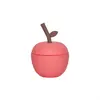 OYOY Tasse en silicone avec paille Pomme cherry