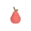 OYOY Tasse en silicone avec paille Poire cherry