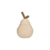 OYOY Tasse en silicone avec paille Poire vanilla