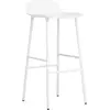 Tabouret de bar en acier et pp blanc 75 cm Form - Normann Copenhagen