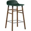 Normann Copenhagen Chaise de bar avec structure en noyer vert H65