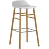 Chaise de bar avec structure en chêne blanc H75
