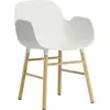 Normann Copenhagen - Chaise avec accoudoirs Form Blanc taille unique
