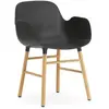 Fauteuil Form avec structure en bois - noir - Chêne Normann Copenhagen