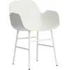 Chaise avec accoudoirs en acier et pp blanc Form - Normann Copenhagen