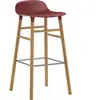 Normann Copenhagen Chaise de bar avec structure en chêne rouge H75