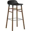 Normann Copenhagen Chaise de bar avec structure en noyer noir H75
