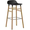 Normann Copenhagen Chaise de bar avec structure en chêne noir H75