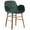 Fauteuil Form avec structure en bois - vert - Noyer Normann Copenhagen