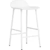 Tabouret de bar en acier et pp blanc 65 cm Form - Normann Copenhagen