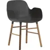 Fauteuil Form avec structure en bois - noir - Noyer Normann Copenhagen
